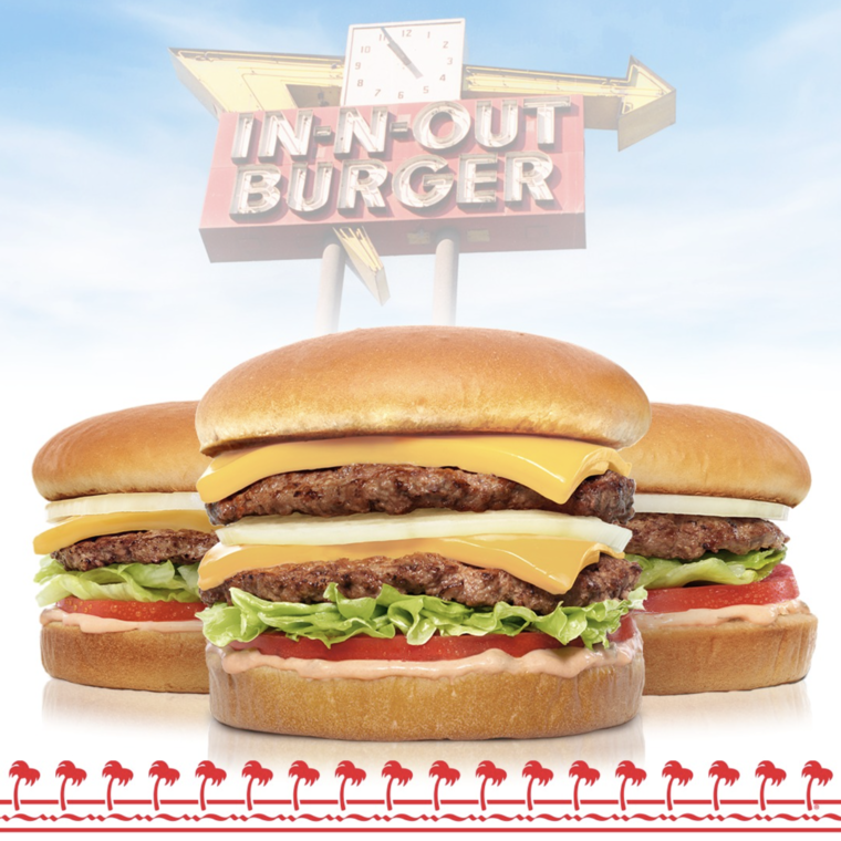 Top In N Out Burgers Menu Prices